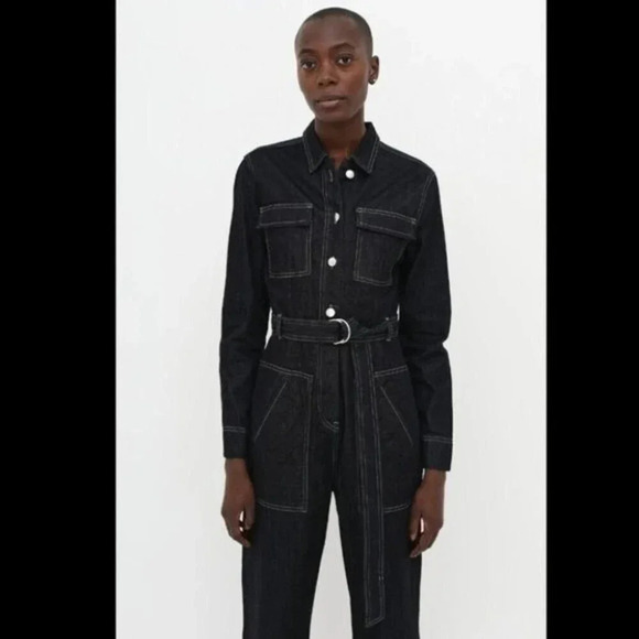 NEW AERYNE birkin jumpsuit dark blue - Picture 2 of 16